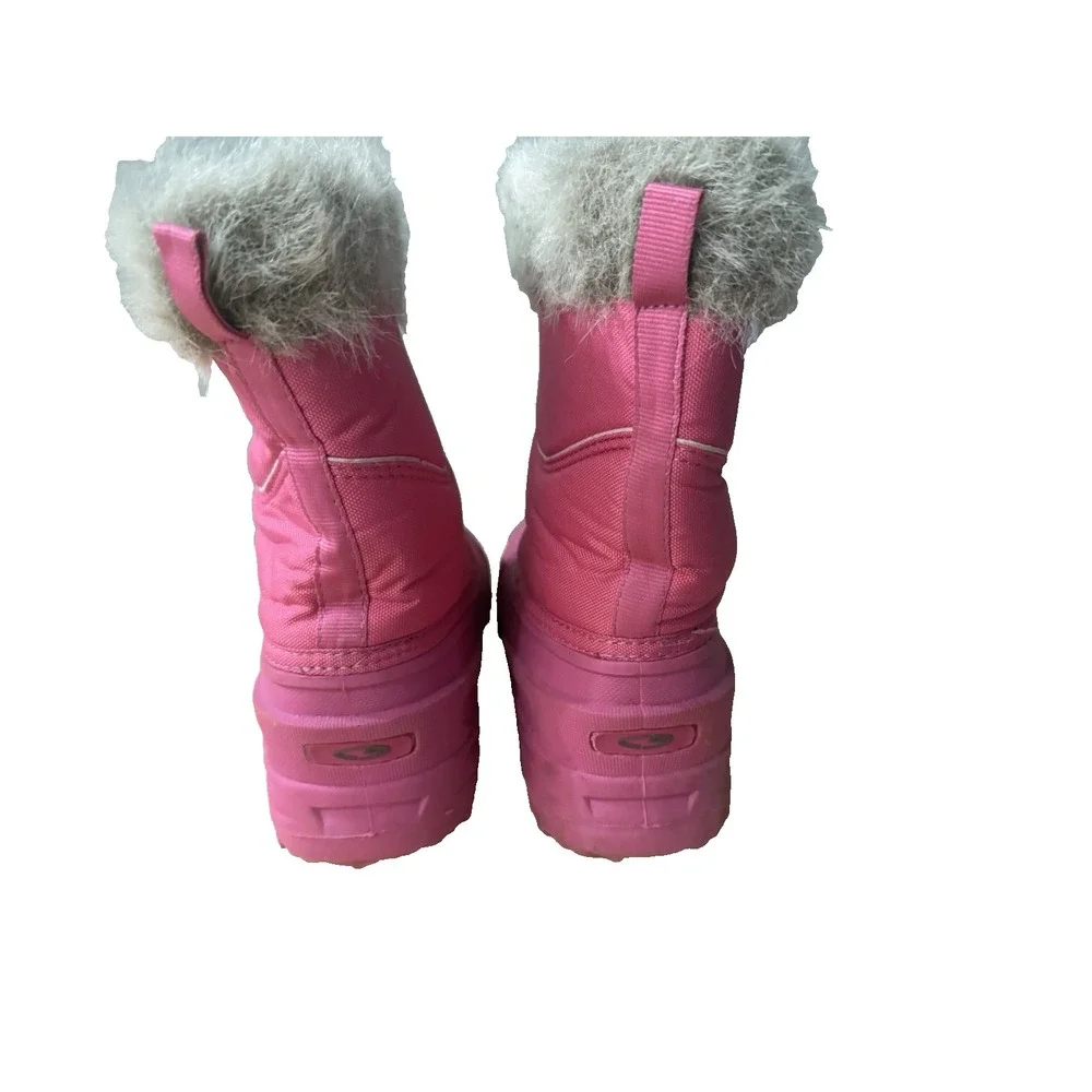 C9 Champion Toddler Girl's Thermolite -SZ 3 Pink Faux Fur‎ Trim Winter Boots